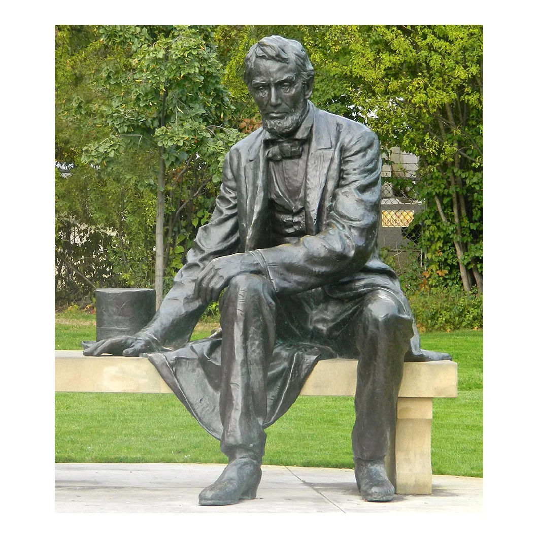 Abraham Lincoln Statue Julia Davis Park Bronze Sculpture Famous Figure