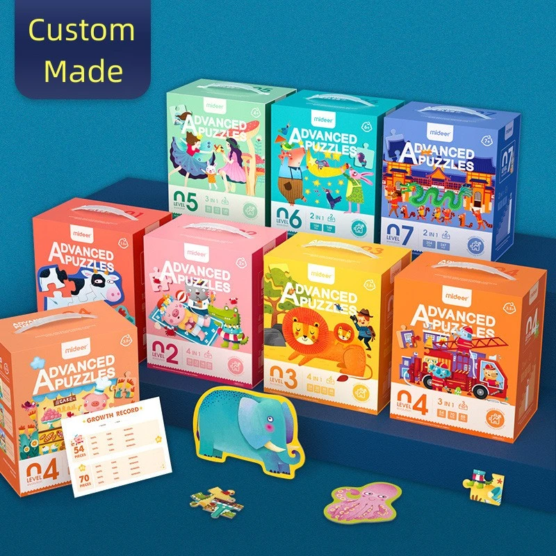Larger Size Printing Floor Game Puzzle with Gift Box for Kids