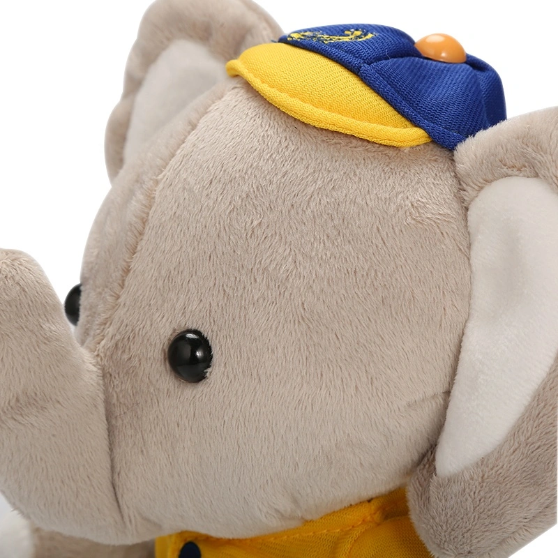 Ovement Elephant Plush Toy Custom Cartoon Cartoon Doll Custom Elephant Doll to Figure to Sample Custom