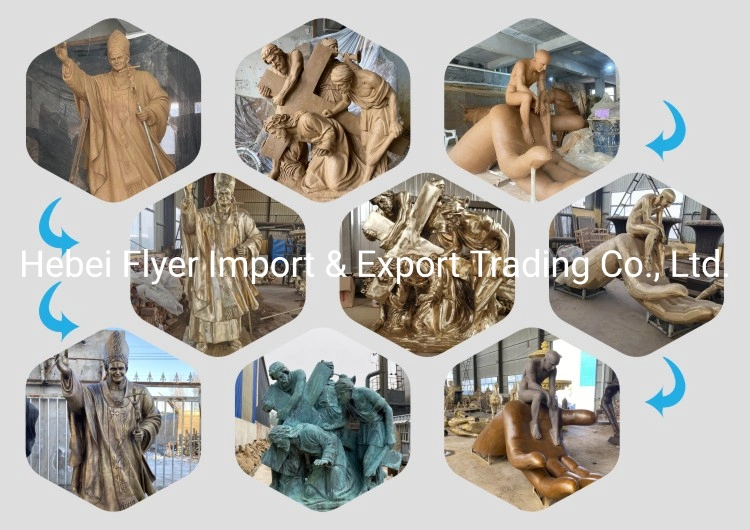 Outdoor Decorative European Celebrities Bronze Sculpture Life Size Figure Art Sculpture for City Decoration