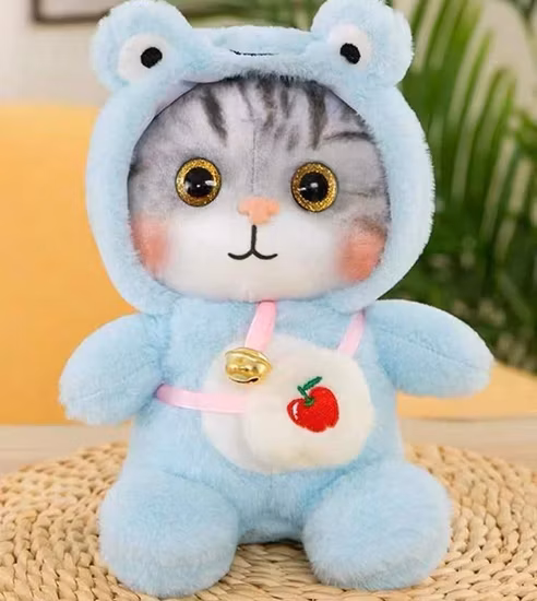 Süße heilende Katzenpuppe, Spielzeugkatze, Plüsch-Actionfigur
