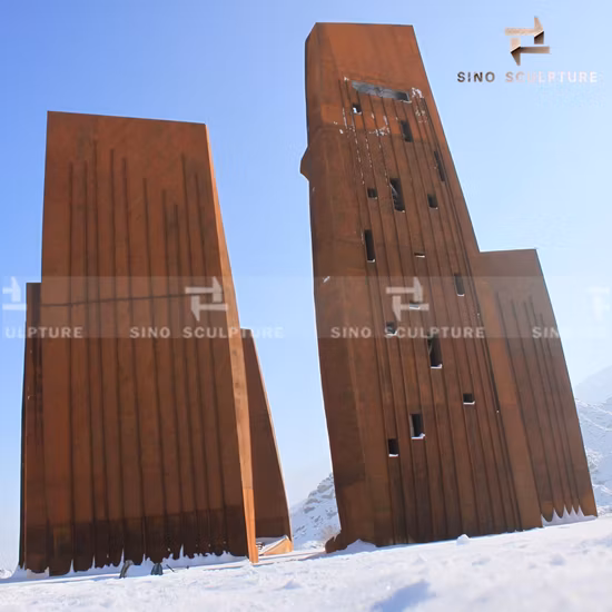 Prächtige Cortenstahlfassade eines chinesischen Vorhangfassadenherstellers